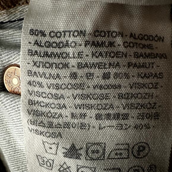 Levi's 501 Straight Leg Jeans Button Fly Dark Wash Denim Cotton Blue 26x30 - Picture 5 of 6